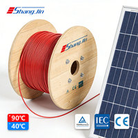 Cable Fotovoltaico UL4703 y UL44 RH-2 de Cobre Estañado XLPE PV1-F de 10AWG para Sistema de Paneles Solares AC1000V