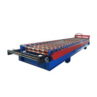 Machine de formage à froid de tuiles de toiture trapézoïdales IBR en acier à commande PLC, monocouche, 1200 mm, avec pompe à moteur, à prix réduit