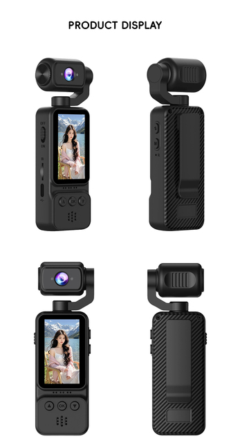 Wholesale WIFI 1080P Pocket Action Camera Rotatable Lens with Screen Handheld Outdoor Sports Vlog Recorder