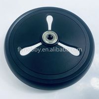 Roues avant de poussette pour bébé de 5,5 pouces, pneus en mousse PU, roues à rayons en plastique, capacité de charge de 20 kg, dureté des pneus 70-75A