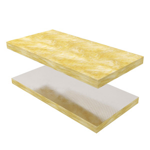 Laine <span class=keywords><strong>de</strong></span> verre isolante non inflammable pour four, <span class=keywords><strong>plaque</strong></span> <span class=keywords><strong>de</strong></span> laine <span class=keywords><strong>de</strong></span> verre industrielle avec revêtement en feuille d'aluminium - Product Image 3