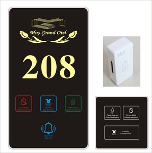 KHÁCH SẠN Thông Minh Customized Logo Ngôn Ngữ LED Số Phòng Dấu Hiệu Cửa Với DND Chuyển Đổi Ánh Sáng Cảm Ứng Chuyển Đổi Dấu Hiệu Sàn Khách Sạn Cửa Tấm - Product Image 2