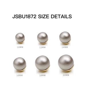 Monet ngọc trai nút sườn xám cardigan Áo Len Trung Quốc phong cách hạt Kẽm hợp kim mạ thanh lịch cổ áo tối nút - Product Image 4