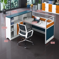 Nouveau bureau moderne poste de travail personnel unique un siège table d'ordinateur bureaux de poste de travail pour bureau