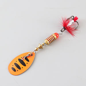 Xida 70mm 6.5g Multi-Color Midwater Appâts Leurres De Pêche En Métal Spinner Appâts Plumes Hameçons Basse <span class=keywords><strong>Truite</strong></span> Saumon <span class=keywords><strong>Triple</strong></span> Hameçons - Product Image 5