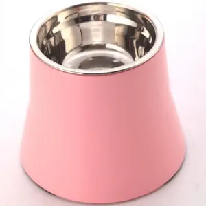 Mangkuk Anjing Anti-Selip dari Stainless Steel dengan Stand, Mangkuk Makan dan Minum Hewan Peliharaan dari Melamin untuk Penggunaan di Dalam Ruangan - Product Image 1