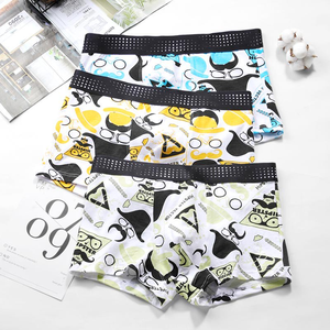 Vente en gros de sous-vêtements pour hommes, boxers mi-hauts pour adolescents, caleçons en coton doux à la mode, caleçons pour garçon, sous-vêtements hipster - Product Image 2