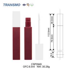 Prix d'usine, tube cosmétique en plastique, emballage, tubes de rouge à lèvres liquides, étiquette privée, tube de brillant à lèvres vide de 6,5 ml - Product Image 2