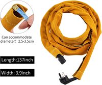 Selubung Kabel MIG/Plasma Futureshield Kuning 137" Produk Pengaman Obor Las Tig untuk Kulit Tahan Api yang Dijahit