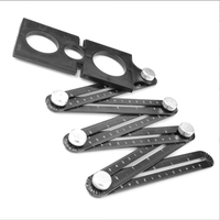 Règle de mesure multi-angles moderne en ABS, outil de traçage pliable à six sections, détecteur d'angle, système de nivellement de carreaux précis auto-adhésif