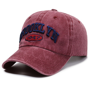 Brooklyn 1947 Embroidered <b>Baseball</b> <b>Cap</b> Cotton Unisex Outdoor Sun Shade Hat - Product Image 3