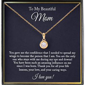 Collier « Aime-tu ta mère » en acier inoxydable pour femme, cadeau de Noël pour <span class=keywords><strong>maman</strong></span> de la part de sa fille - Product Image 2