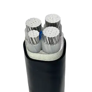Cable de aluminio de alimentación de media tensión 11kv 185mm2 XLPE cable de alimentación 4x50 mm2 XLPE cable de alta tensión
