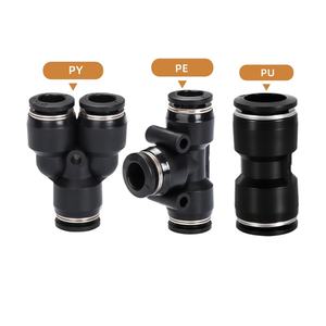 Raccord de tube en <span class=keywords><strong>plastique</strong></span> à emboîtement rapide pour tuyau d'air, raccord de tuyau noir, fabricant de raccords pneumatiques, connecteur de tube carré - Product Image 2