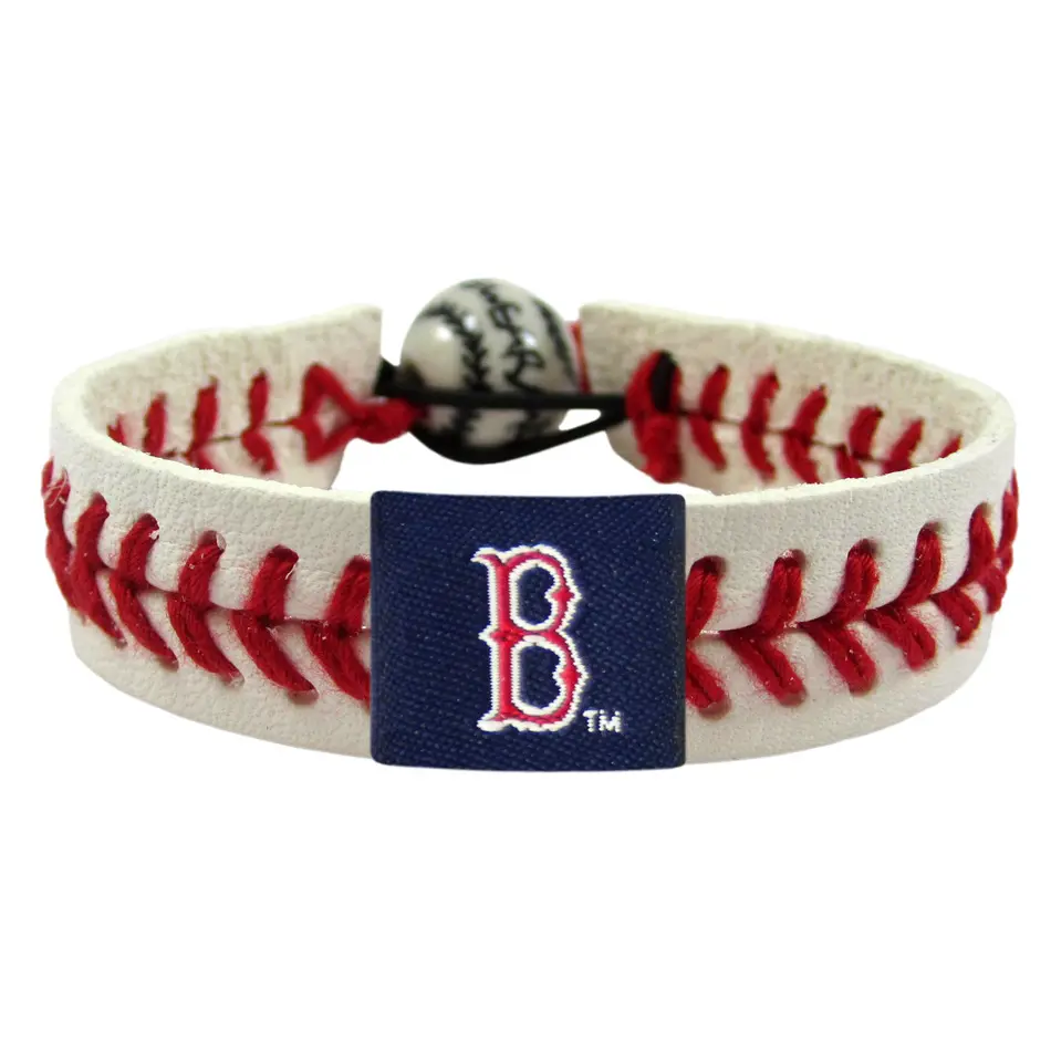 Major League Baseball Handmade Woven Leather Porcelain Bead Baseball Bracelet Bracelet Gift Bracelet