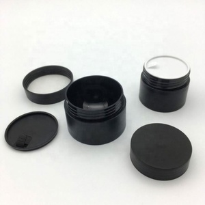 กระปุกครีมพลาสติก PET สีดำทรงกลม ขนาด 200 มล. 8 ออนซ์ 250 กรัม พร้อมฝาปิด - Product Image 2