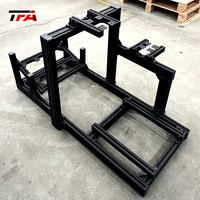 Asiento de Simulador de Carreras con Movimiento Inmersivo, Soporte de Volante de Aluminio, Sistema de Entretenimiento de Carreras de Coches VR para Juegos en Casa