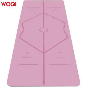 Esterilla de yoga Woqi de 6 mm de grosor, rectangular, antideslizante, para fitness, danza, uso doméstico, color melocotón - Product Image 1
