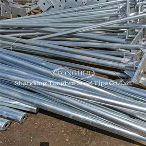 Đèn đường cực 3m 4M 5M 6m Đèn đường bài chiếu sáng sân vườn cực thép mạ kẽm năng lượng mặt trời đèn đường cực - Product Image 2