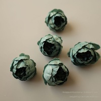 Accessoires pour cheveux en soie artificielle de pivoine faits à la main de style européen, embellissements pour boîtes de cadeaux de mariage, décorations pour la maison, fournitures de bricolage