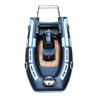 Bateau pneumatique semi-rigide chinois en promotion, 12 pieds (360 cm), coque en fibre de verre Hypalon/PVC RIB360C, moteur hors-bord, certifié CE
