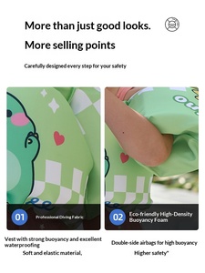 Gilet di galleggiamento per bambini a tema cartone animato, salvagente per neonati, maniche galleggianti per il nuoto, attrezzatura per sci nautico - Product Image 4