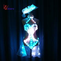 Vêtements de danse Sexy et exotiques, tenue LED lumineuse et populaire, pôle, Lingerie, décapant