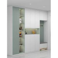 Mueble de Almacenamiento de Zapatos de Madera para Sala de Estar de Apartamento o Villa Moderna, Ahorra Espacio