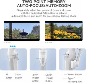 Estabilizador de Gimbal para Teléfono Inteligente de 3 Ejes FeiyuTech <span class=keywords><strong>Vimble</strong></span> 3SE, Seguimiento Facial, Control por Gestos, Plegable, Antivibración, BT - Product Image 3