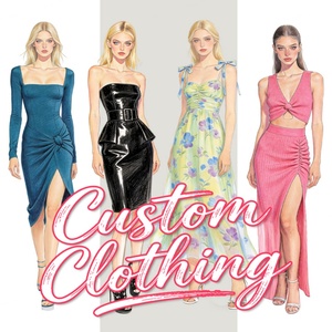 ผู้ผลิต OEM ODM ชุดเดรสไหมพรมสั่งทำสำหรับผู้หญิง เป็นมิตรกับสิ่งแวดล้อม ป้องกันรอยยับ ป้องกันไฟฟ้าสถิตย์ เสื้อผ้าคุณภาพสูง - Product Image 1