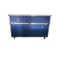 Fabrikneue Aluminium-Transportkoffer für LED-TV-Bildschirme mit Rollen – tragbar und im schlichten Design