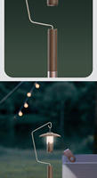 Support de lanterne de camping portable et lumineux - Trépied détachable à support triangulaire, étanche et multifonctionnel pour la randonnée et l'utilisation en extérieur