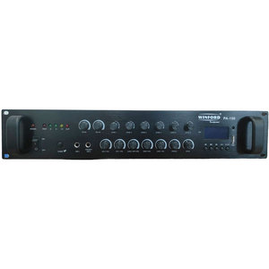 Amplificateur audio Winford PA-150 6 canaux 70V/100V 150W USB pour récepteur FM Fabriqué en Italie - Product Image 1