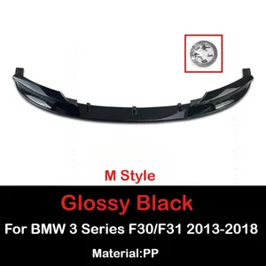 2013-2018 para BMW Serie 3 F30 F31 328i 330i 335i 340i 320d 330d Kit de carrocería de tuning con alerón labial delantero y contorno de parachoques - Product Image 6