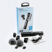 Microphone sans fil à pince magnétique en forme de stylo QY99, autonomie de 24h pour appareils photo reflex numériques et smartphones
