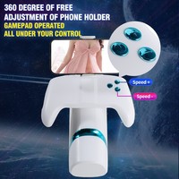 Gamepad Automatischer Teleskopischer Männlicher Masturbator 42C Heizender Vibrierender Stimulator mit Telefonhalterung Sexspielzeug für Männer