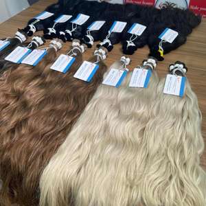 Extensión de cabello a granel de color de peluquería de alta calidad, recta, de lujo de muy alta calidad, sin enredos - Product Image 6