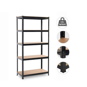 סופרמרקט & בית אחסון מתכת ללא מדפה תעשייתי אחסון כלי מדף מדפים ברזל - Product Image 3