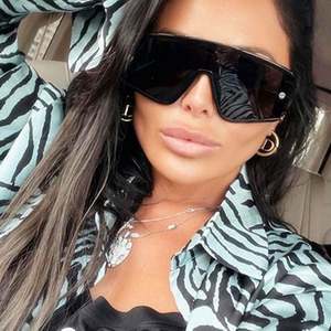 Gafas de Sol Retro Cuadradas con Forma de Escudo, Lentes de Una Pieza Extra Grandes para Mujer, Novedades 2022 - Product Image 1