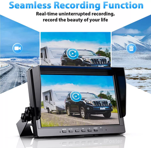 Iposter 10.1in 30x zoom cẩu không dây tháp máy ảnh với bàn đạp hộp điều khiển HD màn hình sao lưu đảo ngược DVR Kit - Product Image 3