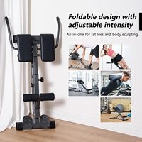 Banc d'entraînement pliable multifonction, Chaise romaine, Appareil de renforcement abdominal et des gluteus, Durable, Stable, Robuste