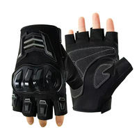 Guantes de Motociclismo Antideslizantes, Guantes de Ciclismo Anticaída para Exteriores, Guantes de Medio Dedo