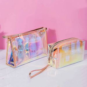 Women's High Quality Transparent Travel Cosmetic Bag Zipper Closure Water-Resistant <b>Makeup</b> Organizer Bags Toiletries Storage - Product Image 1