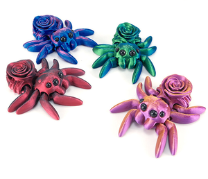 2025 Factory New Hotsale Eco Friendly 3D Printed Spider Capsule Toys Customized Flexible Joint 3D Printed Animals Promotion Toys