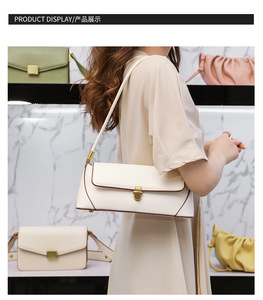 Popular Lady Messenger Handbags High Waist Vintage Dress Style with Hasp Closure <b>Cute</b> Fashionable Candy Genuine <b>Purses</b> Factory - Product Image 3