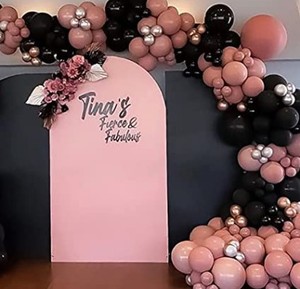 Set <span class=keywords><strong>de</strong></span> Globos al por Mayor, Arco Creativo, Cadena <span class=keywords><strong>de</strong></span> Globos Negros y Rosas para Niña, Decoración <span class=keywords><strong>de</strong></span> <span class=keywords><strong>Fondo</strong></span> - Product Image 4