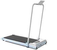 Caminadora Plegable de 2.5HP con Manillar, Plataforma de Caminata Inclinable con Control Remoto, Máquina para Correr Eléctrica Compacta para el Hogar y la Oficina