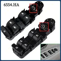 Interrupteur de commande de vitre électrique avant gauche 6554.HA 6554HA pour Citroën C4 2004-2015, pièces et accessoires automobiles