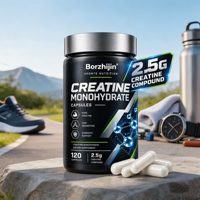 Capsules de créatine monohydrate de qualité supérieure, 120 capsules, 2,5 g, nutrition sportive, force musculaire, OEM