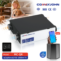 COMAYJOHN MC-DC-QR Récupérateur de chaleur, récupérateur d'air pour la ventilation domestique, échangeur de chaleur, ventilateur à récupération d'énergie